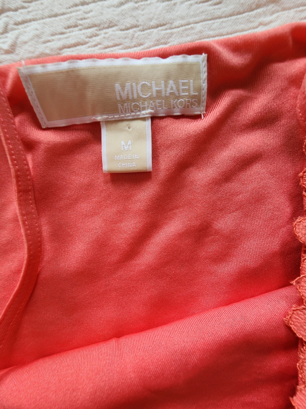Michael Kors Coral Strapless Lace Dress - Picture 4 of 8